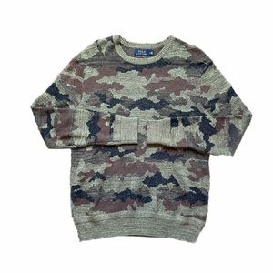 soft knit camouflage polo ralph lauren sweater